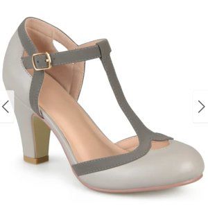 Journee Collection 'Olina' T-strap Mary Jane Gray